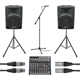 QTX 1000W PA-Soundsystem mit 6-Kanal-FX-Mixer